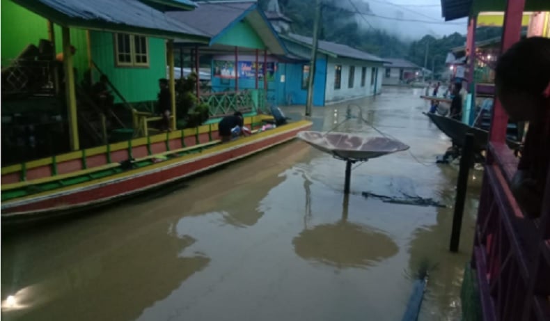 Banjir Kiriman Malaysia Rendam Belasan Desa di Nunukan, Ketinggian Air Hampir 5 Meter 