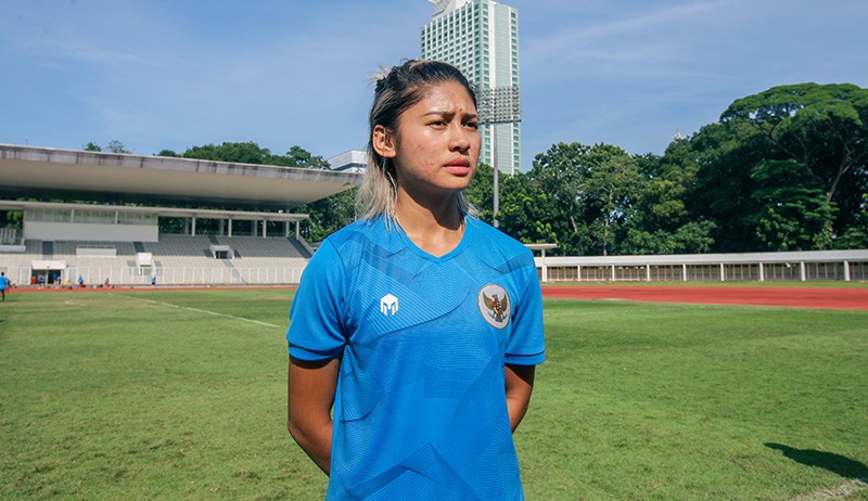 Foto Zahra Muzdalifah, Penyerang Andalan Timnas Putri Indonesia - Bagian 4