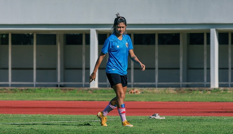Foto Zahra Muzdalifah, Penyerang Andalan Timnas Putri Indonesia - Bagian 1