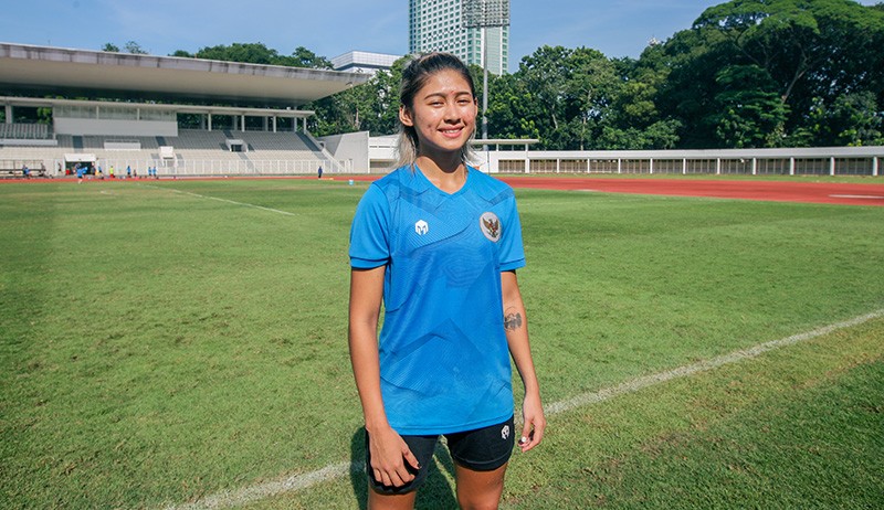 Foto Zahra Muzdalifah, Penyerang Andalan Timnas Putri Indonesia - Bagian 3