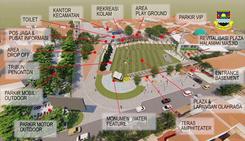  Wow Keren, Alun-alun Cililin KBB Bakal Disulap Jadi The Little Mekkah dan Madinah