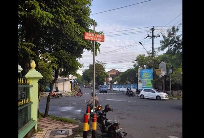 Keterlaluan, 2 Lampu Traffic Light di Jogja Hilang Digondol Pencuri