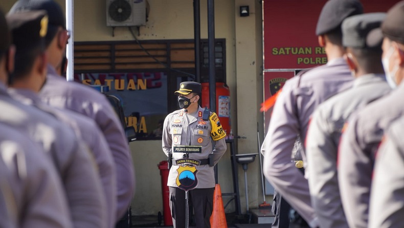 Polres Semarang Kerahkan Bhabinkamtibmas Pantau Prokes di Sekolah