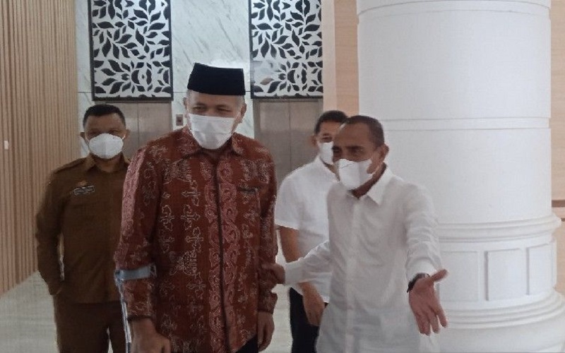Gubernur Aceh Sambangi Edy Rahmayadi, Bahas Apa?