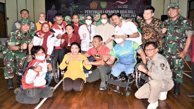 Jenderal TNI Andika Perkasa Resmikan Sarana Latihan Atlet Disabilitas di Bandung