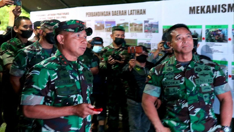 Panglima TNI Jenderal Andika Minta Yonif Raider 301 PKS Dicintai Rakyat Papua
