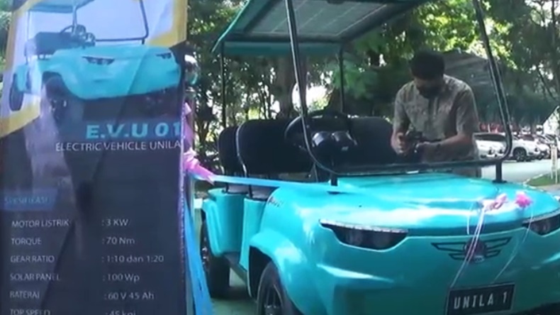Keren, Dosen dan Mahasiswa Universitas Lampung Buat Mobil Listrik