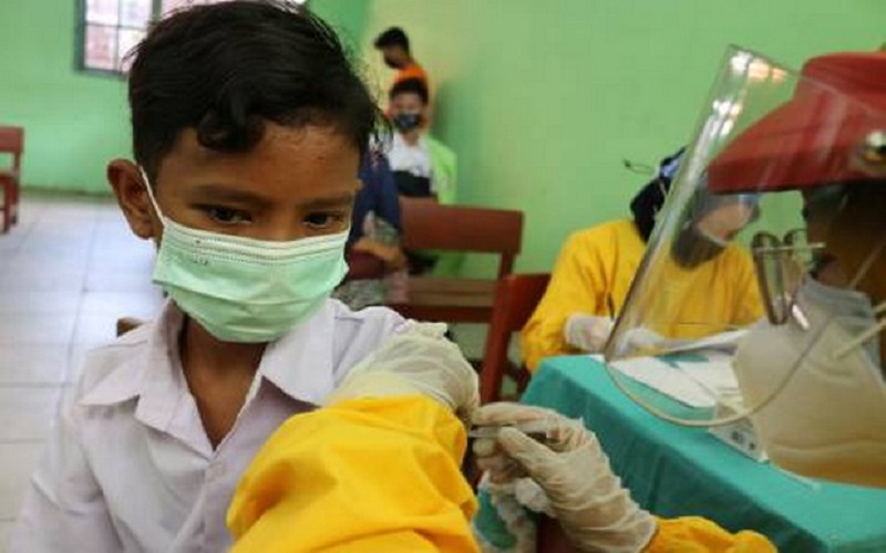 Kerahkan 122 Vaksinator, Vaksinasi Anak 6-11 Tahun di OKU Ditargetkan Selesai Maret 2022