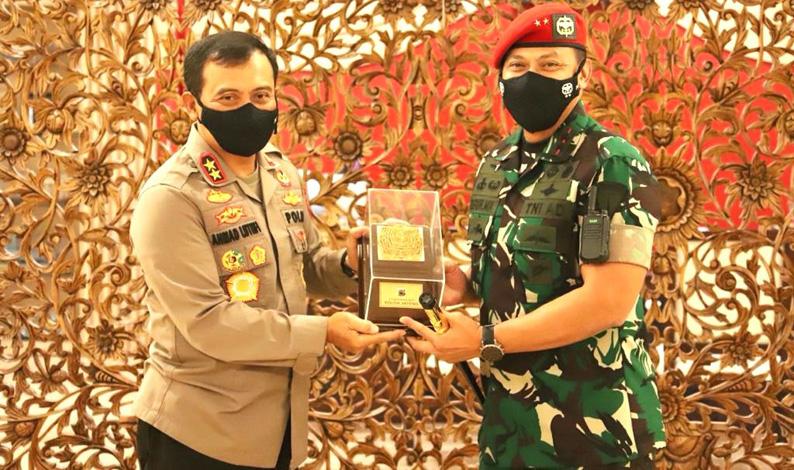  Temui Kapolda Jateng, Mayjen TNI Teguh Muji Angkasa: Silakan Brimob Latihan di Kopassus 