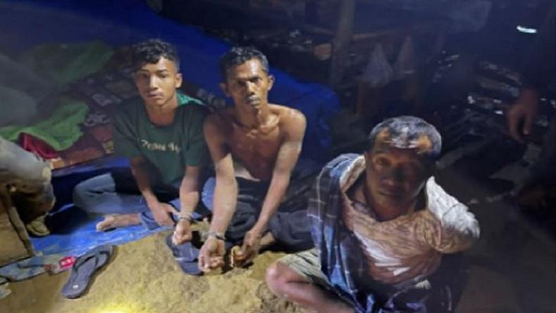 3 Penambang Emas Ilegal Ditangkap di Nagan Raya, 1 Alat Berat Disita
