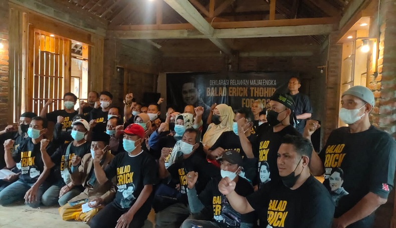Diyakini Bisa Lanjutkan Jokowi, Warga Majalengka Dukung Erick Thohir Nyapres