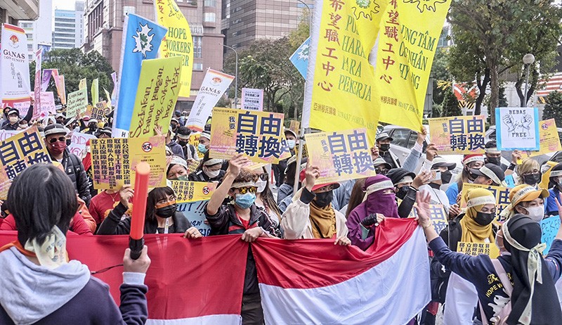 Tidak Bebas Pindah Majikan, Ratusan Pekerja Migran Unjuk Rasa di Taiwan - Bagian 2