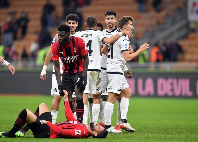 Hasil AC Milan Vs Spezia: Sering Buang Peluang, Rossoneri Keok di Kandang