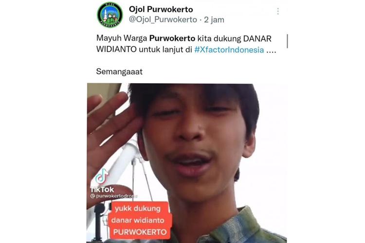 Purwokerto Trending di Twitter, Wajah Danar X Factor Indonesia Nampang
