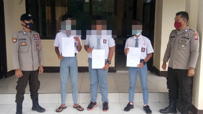 PTM Baru Dimulai, 3 Pelajar Ini malah Ugal-Ugalan di Jalan Raya