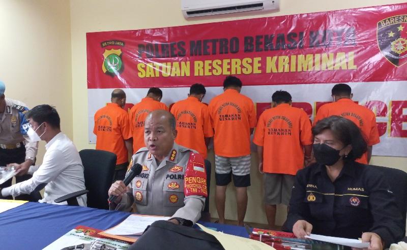 Ringkus 6 Anggota Sindikat Pembobol Rumah Kosong di Bekasi, Polisi Sita Senjata Api