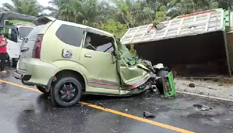 Kecelakaan Maut di Jalan Kurau Bangka Tengah, Sopir Truk Diamankan