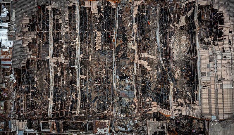 Foto-Foto Kondisi Pasar Karangawen Demak hanya Tersisa Puing Pascakebakaran - Bagian 2