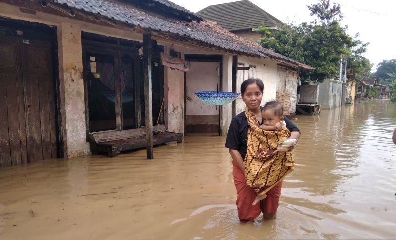  Sungai Piji dan Mrisen Meluap, Ratusan Rumah Warga di Kudus Terendam Banjir