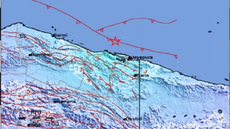 Gempa Terkini Magnitudo 5,5 Guncang Papua, Getaran Dirasakan di Jayapura