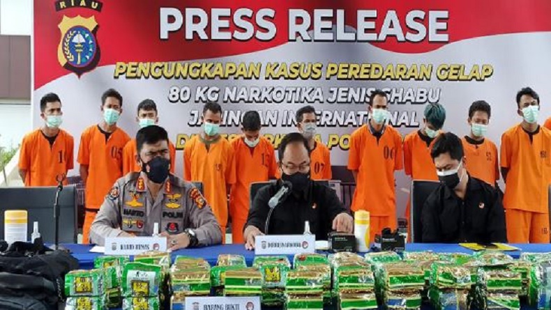 Terungkap, Pengendali Sabu 80 Kg Jaringan Internasional Ternyata Pemuda 23 Tahun