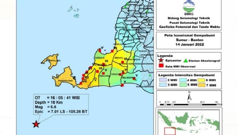 Ini Hasil Lengkap Survei dan Rekomendasi BMKG terkait Gempa Merusak M6,6 di Banten
