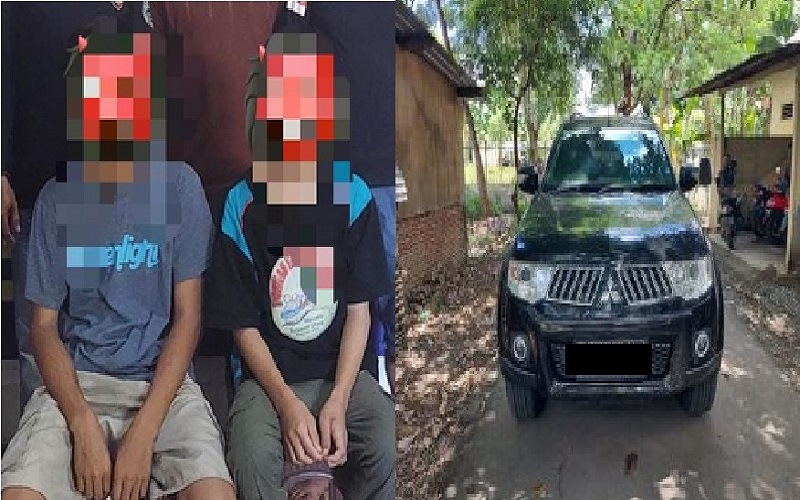 2 ABG Curi Pajero dan Gasak Uang Rp6,5 Juta, Naik Atap Rumah Korban Ambil Kunci Serep
