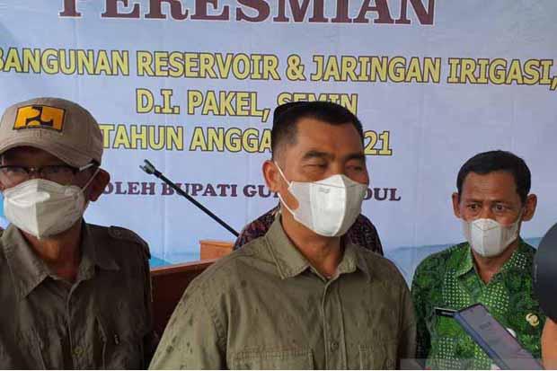  Jaringan Irigasi Baru di Bendung Pakel Semin Sekarang Bisa Mengairi 43 Hektare Lahan