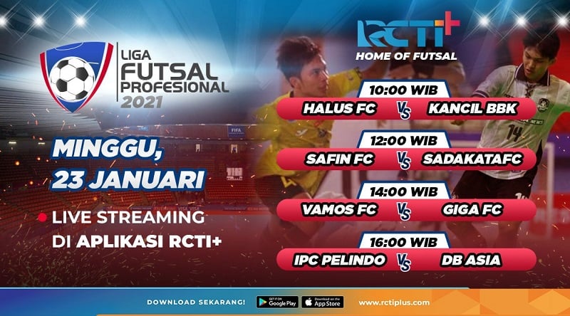 Link Live Streaming Liga Futsal Profesional Hari Ini Halus Fc Vamos