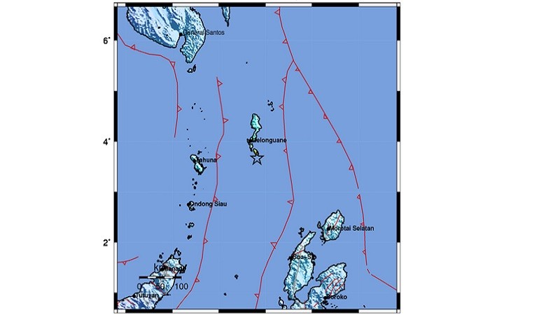 Gempa Terkini M6,1 Guncang Melonguane, Tak Berpotensi Tsunami