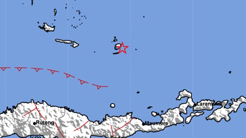 Gempa Magnitudo 4,3 Guncang Maumere NTT