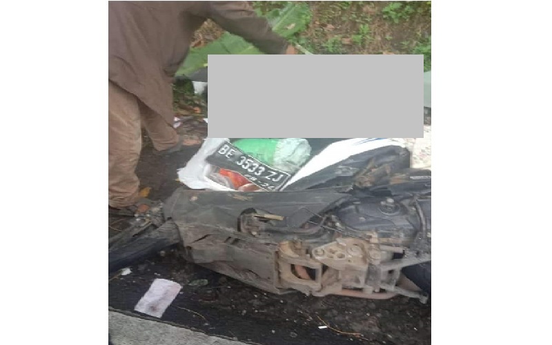 Kecelakaan Maut Pikap Tabrak Honda Beat di Tanggamus, 3 Orang Sekeluarga Tewas