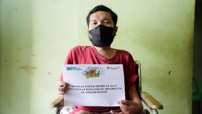 Kreatif, Penyandang Disabilitas di Pangkalpinang Desain Alat Pengangkat Tubuh