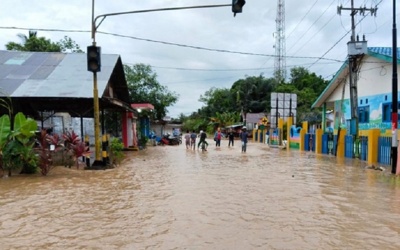 Banjir di Hulu Sungai Tengah, Ratusan Warga Terdampak