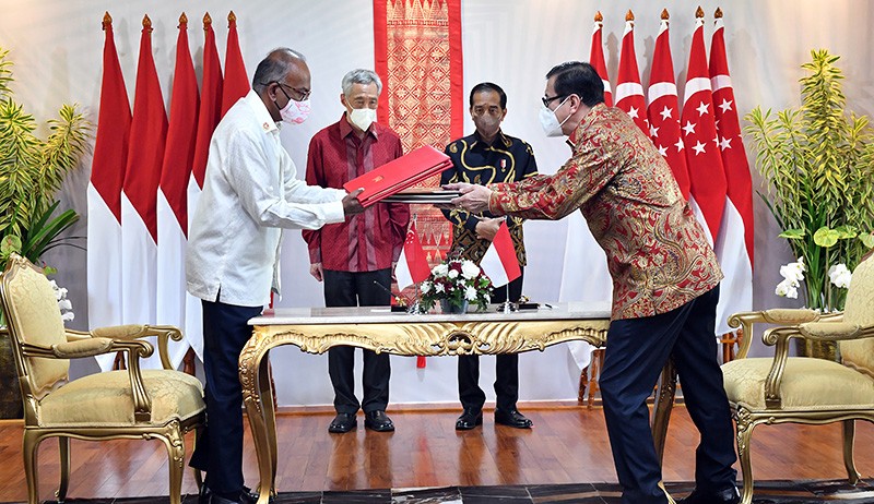 Presiden Jokowi dan PM Lee Hsien Loong Saksikan Penguatan Kerja Sama RI-Singapura - Bagian 3
