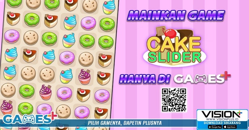 Terus Geser dan Cocokan Kue-Kue Yang Ada di Game Cake Slider!