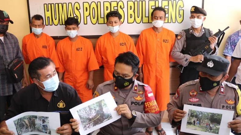 4 Pelaku Pembalakan Liar Ditangkap, Salah Satunya Ketua Lembaga Pengelola Hutan di Bali