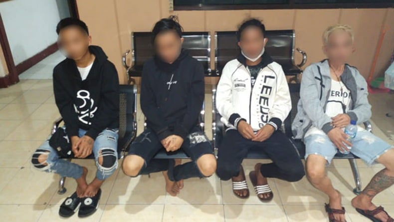 4 Pria Tomohon Buat Keributan dengan Sajam saat Pesta Miras