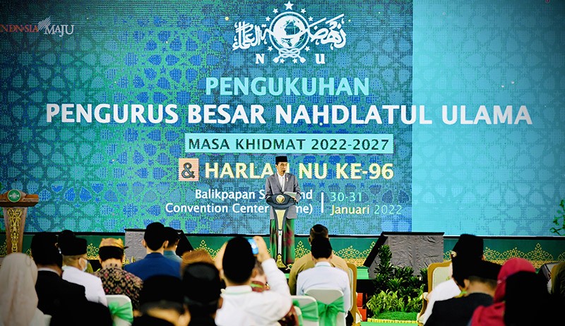 Presiden Jokowi bersama Wapres Ma'ruf Amin Hadiri Pengukuhan PBNU 2022-2027 - Bagian 2