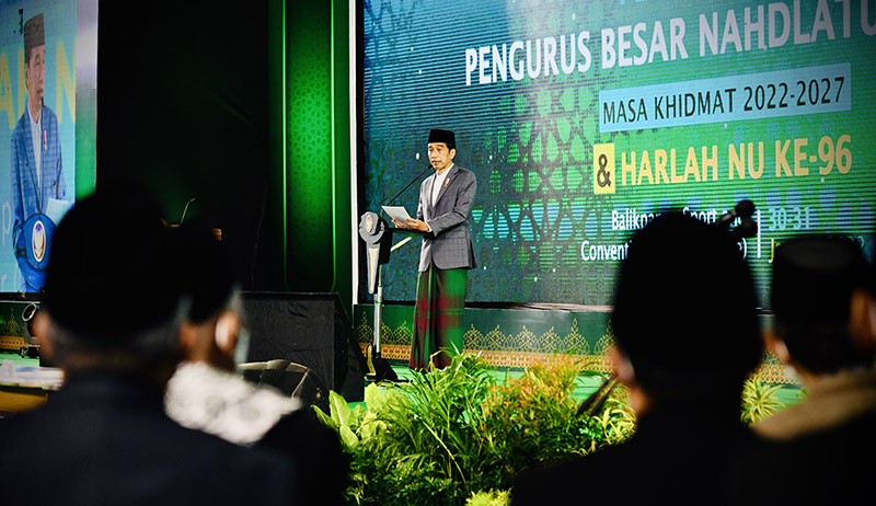 Presiden Jokowi bersama Wapres Ma'ruf Amin Hadiri Pengukuhan PBNU 2022-2027 - Bagian 3