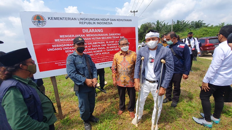 Pascaoperasi, Dedi Mulyadi Pimpin DPR-KLHK Segel 884 Ha Lahan Sawit Ilegal di Riau
