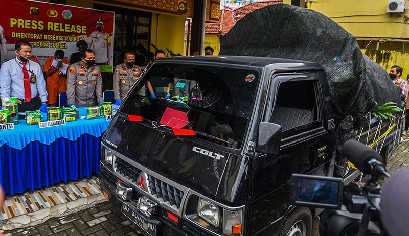 Ini Modus Baru yang Digunakan Pengedar 16 Kg Sabu di Palembang - Bagian 1