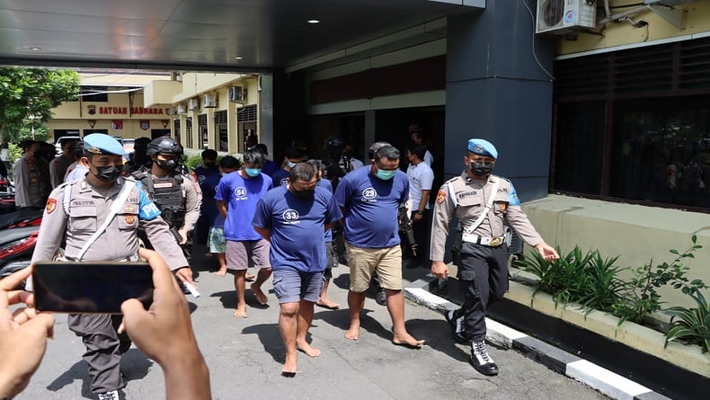 Polisi Tangkap 8 Pelaku Tindak Kekerasan di Sriwedari Solo 