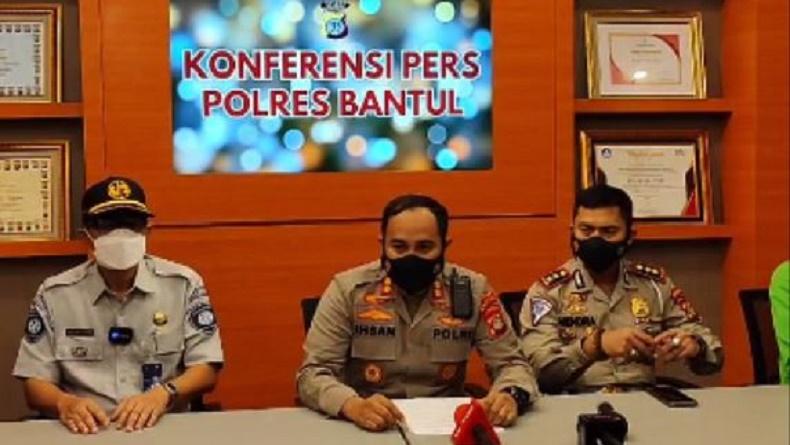 Kecelakaan Maut di Bantul, Kapolres: Bus Pariwisata Bawa 47 Penumpang, Sopir Tewas