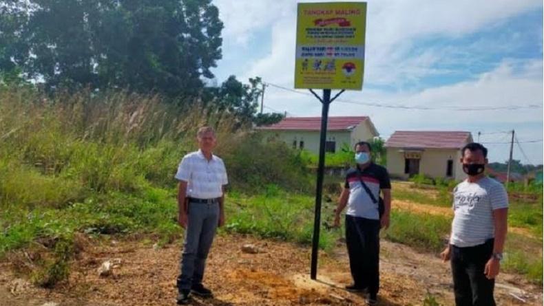 Sempat Viral, Plang Sayembara Tangkap Maling Berhadiah Dicopot Developer