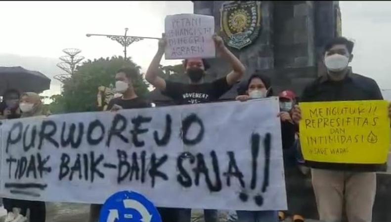 Aksi Solidaritas Wadas, Mahasiswa: Purworejo sedang Tidak Baik-baik Saja