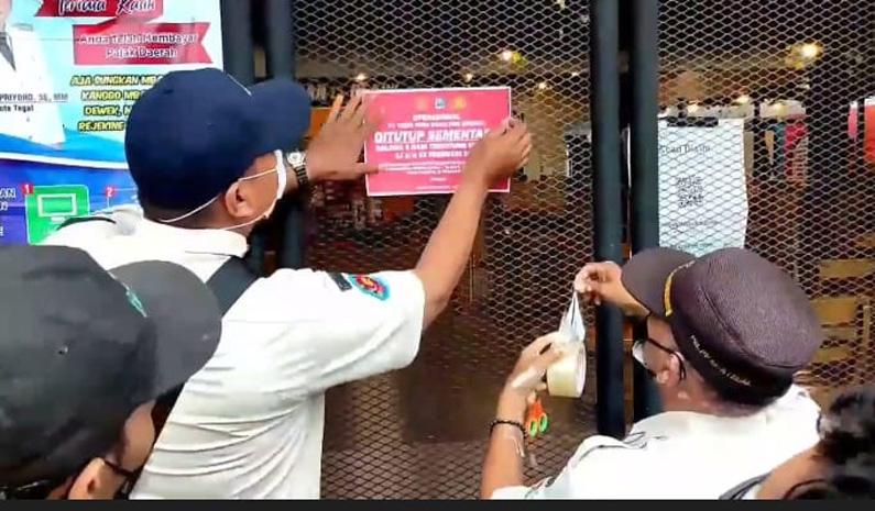 9 Karyawan dan 5 Pengunjung Positif Covid-19, Resto di Tegal Disegel Satpol PP