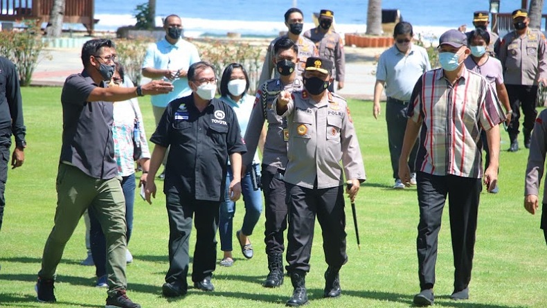 Kapolda Sulut Cek Kesiapan Lokasi Side Event W20 di Minut, 520 Personel Akan Disiagakan