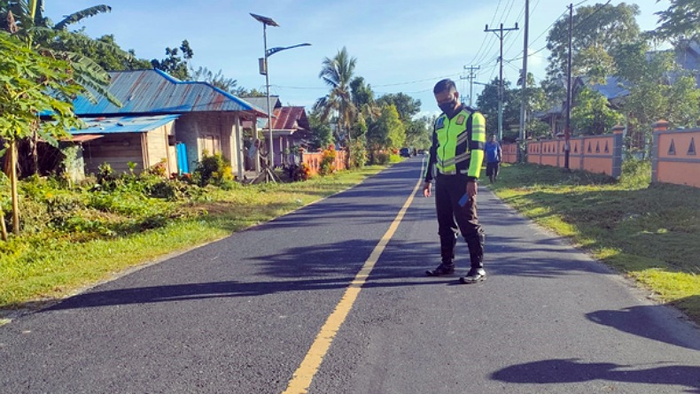 Hilang Kendali di Tikungan Kuburan Sawang Talaud hingga Tabrak Pagar, Pemotor Tewas