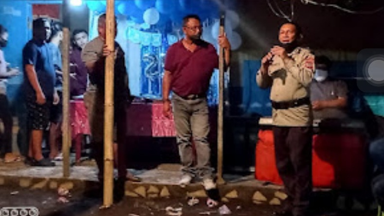title Langgar Protokol Kesehatan, Acara Ulang Tahun di Kota Bitung Dibubarkan Petugas Langgar Protokol Kesehatan, Acara Ulang Tahun di Kota Bitung Dibubarkan Petugas